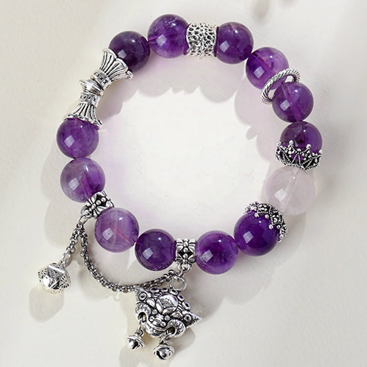 Natural Amethyst Crystal Bracelet – Find Your Inner Peace & Radiate Positive Energy