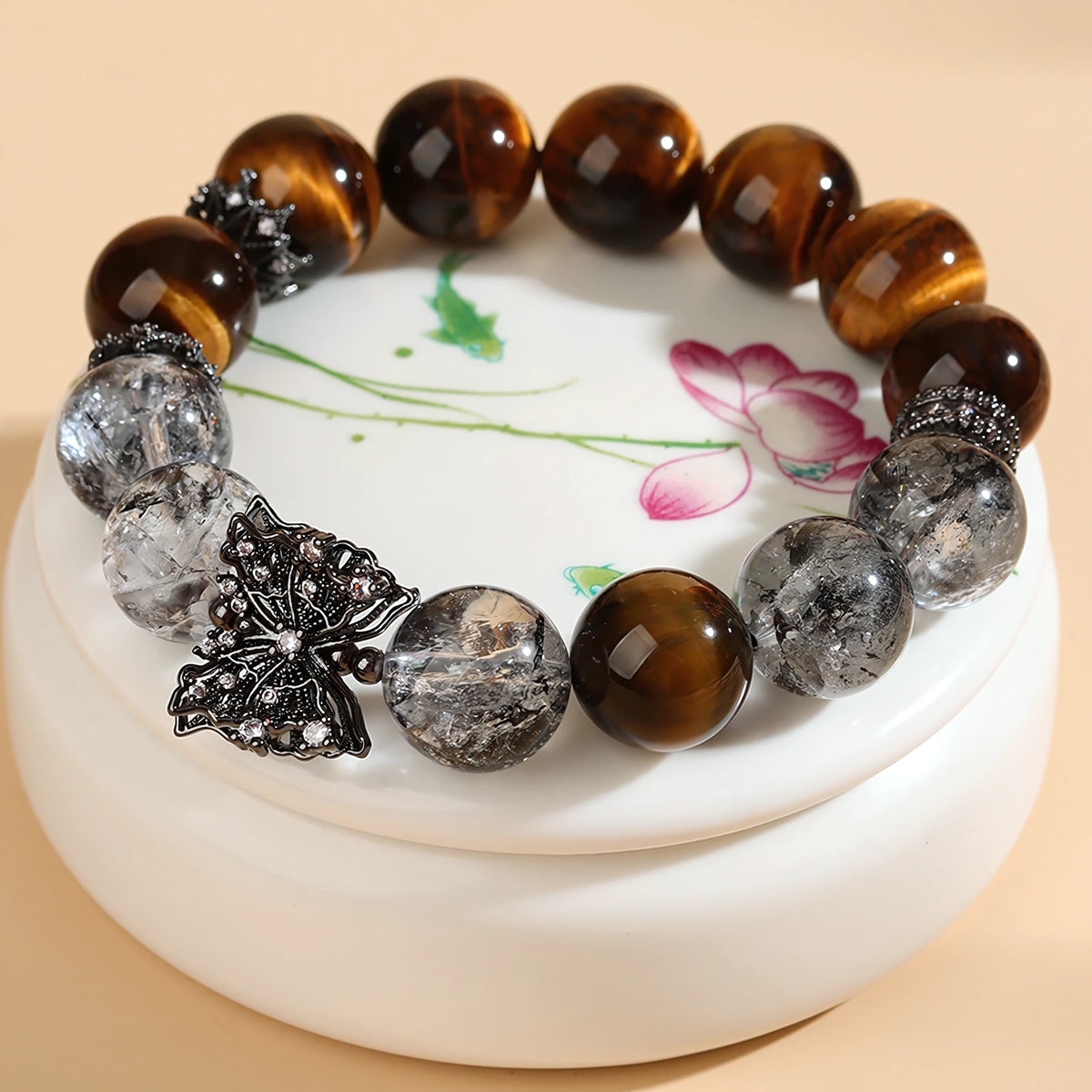Tiger Eye Quartz Crystal Bracelet — Clarity · Confidence · Graceful Power