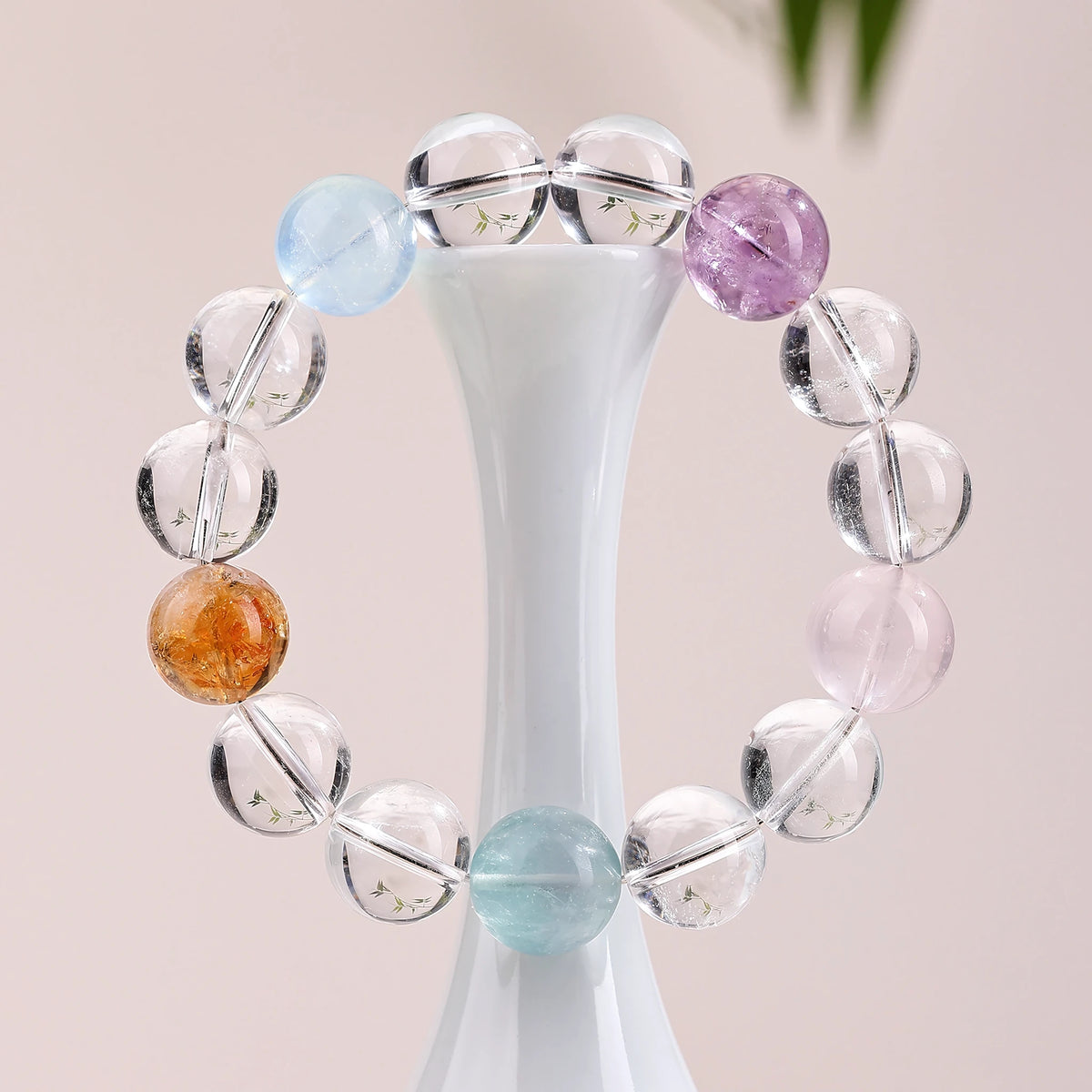 Your Universe on Your Wrist — Multi-Crystal Five Treasure Stretch Bracelet