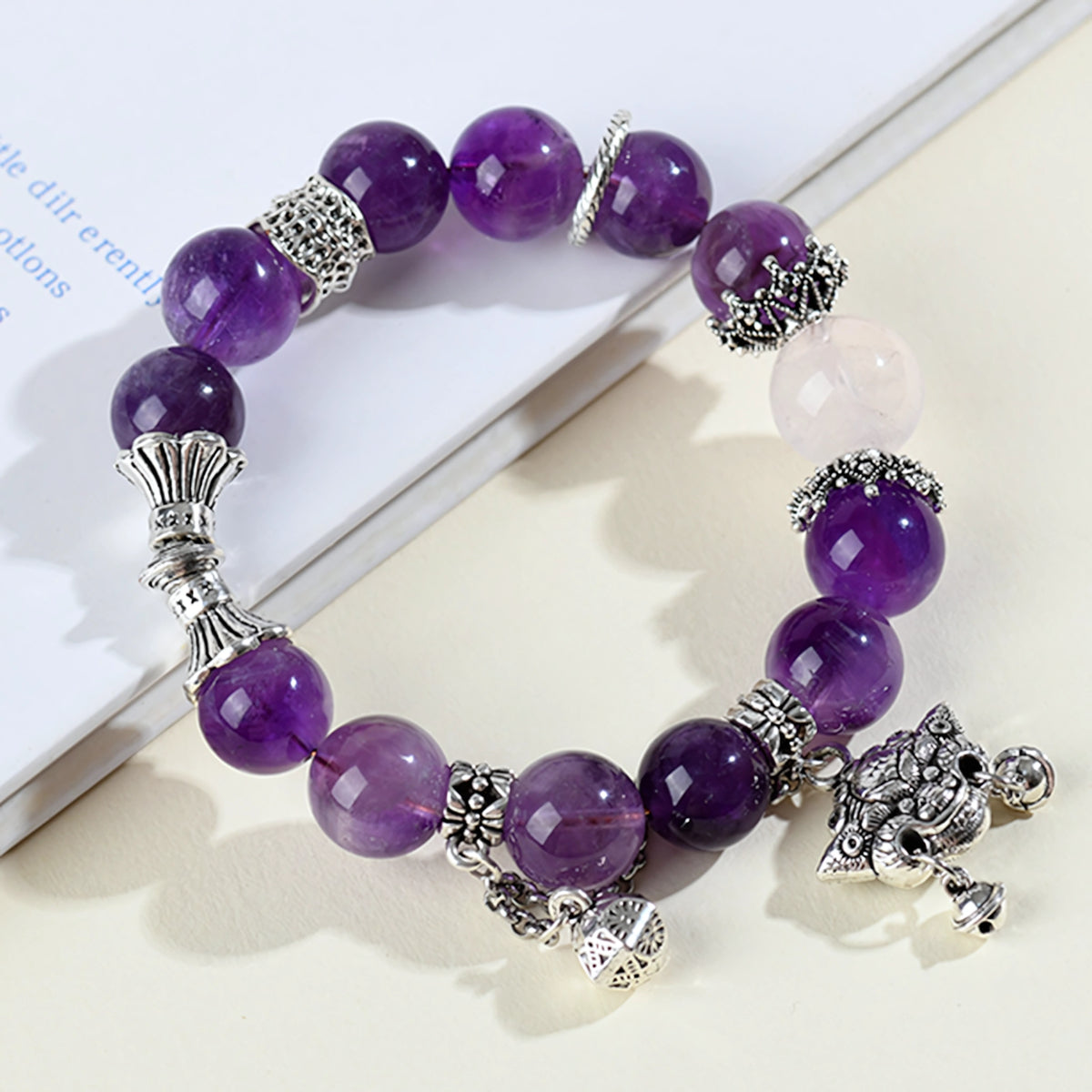 Natural Amethyst Crystal Bracelet – Find Your Inner Peace & Radiate Positive Energy