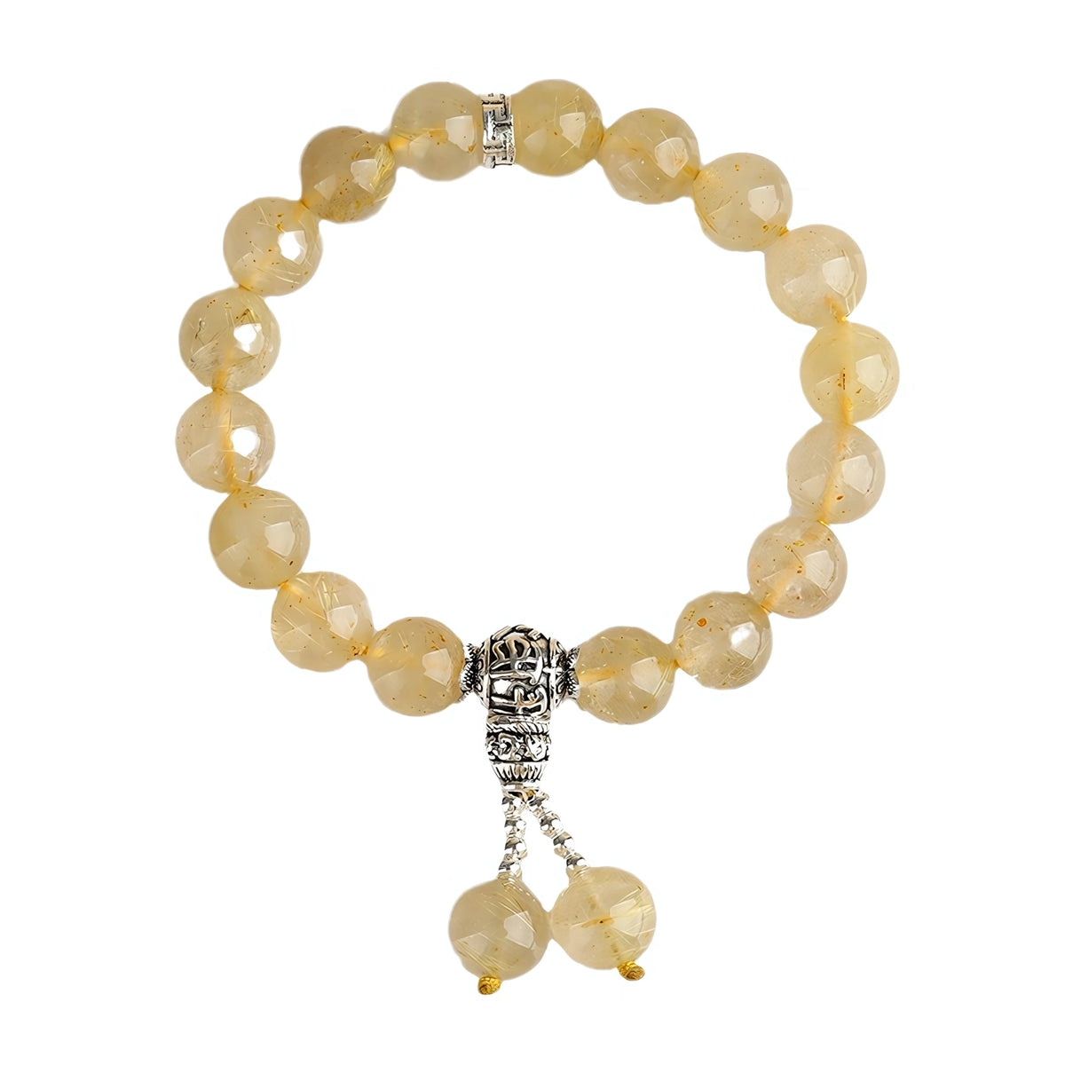Let Abundance Flow — Faceted Citrine Tibetan Tassel Bracelet